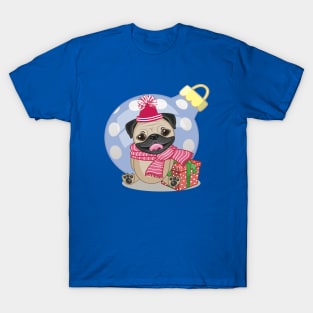 Pug Dog in a hat with gift T-Shirt